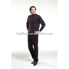 Classic strips men's 100% cashmere jumper